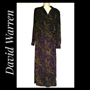 Vintage David Warren New York Paisley Maxi-Dress